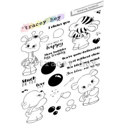 Tracey Hey Stempel - Blowing Bubbles